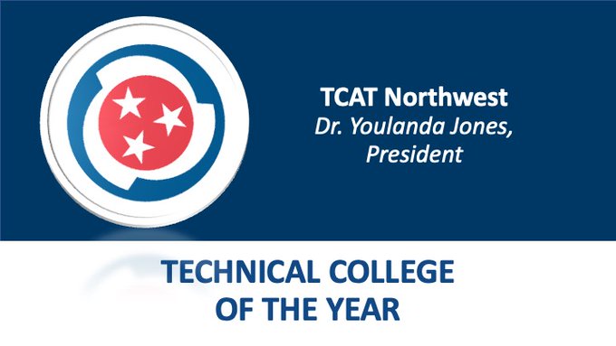 2024 Technical College of the Year is TCAT Northwest, President Youlanda Jones